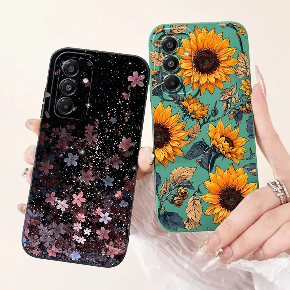 Para Samsung Galaxy A17 funda SM-A176B de lujo Bowknot flor suave silicona cubierta a prueba de golpes para Samsung A17 4G SM-A175F A 17 Shell - imagen 3