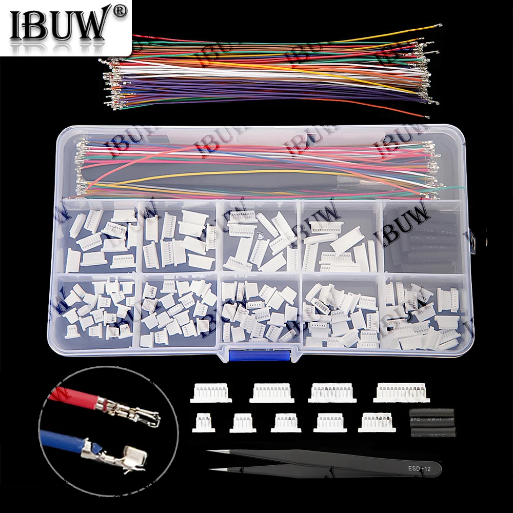 Kit de conector de Cable SH1.0MM JST de 1mm, cabezal macho JST 3P-12P con 28AWG prensado con Terminal para Cable de Dron de carreras GPS 3P 4P 5P - imagen 4