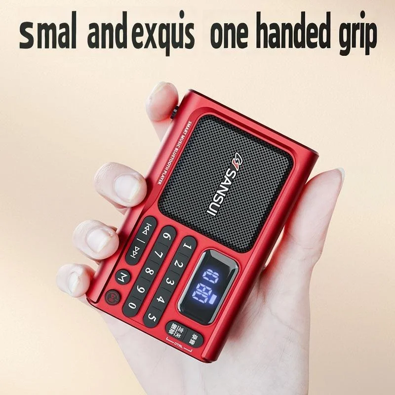 Nuevo Altavoz Bluetooth SanSui F77 Radio FM compatible con grabación de Radio de campus de alta fidelidad salida de auriculares unidad USB tarjeta TF AUX - imagen 2