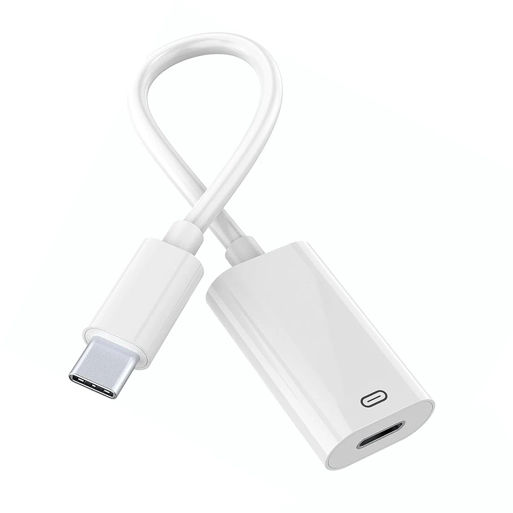 Adaptador USB C a Lightning 3 en 1, compatible con carga, datos y Audio, convertidor de auriculares con cable para i-Phone 16 15 Series i-Pad Pro - imagen 3