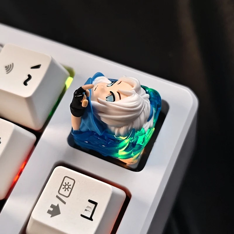 Teclas de Anime Varolant Jett figura personalizada multiacción con parte desmontable a mano tapas de resina teclado mecánico regalos - imagen 4