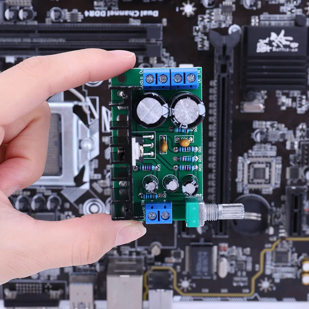 Módulo de placa amplificadora de potencia de Audio TDA2050 Mono DC/AC 12-24V 10-100W 1-Channel -2A Audio Sound Speaker Board control de volumen - imagen 3