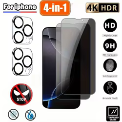 Película antiespía iPhone 16 Pro Max - Vidrio templado antigolpes