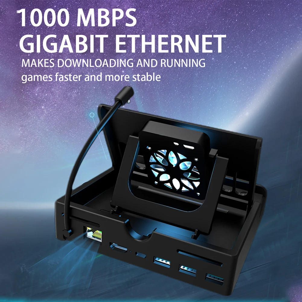 Estación de acoplamiento Soporte de enfriamiento Estación de carga de base de carga para consola de juegos Switch 2 - imagen 4