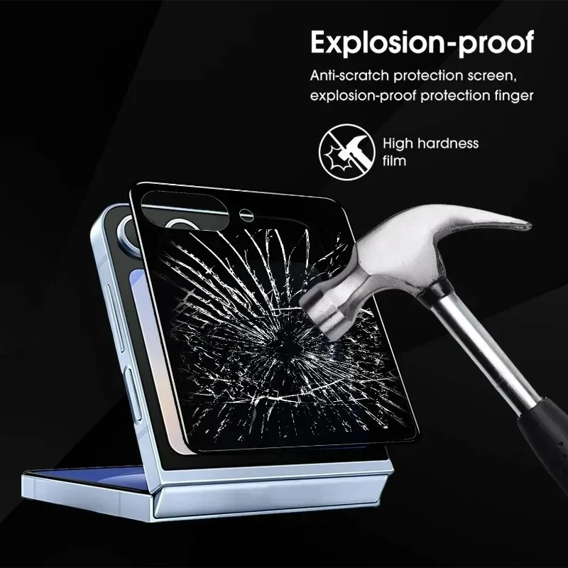 Protector de pantalla 9 en 1 para Samsung Galaxy Z Flip 7, película de hidrogel antipeep, películas protectoras de cámara HD de vidrio templado para ZFlip7 - imagen 4