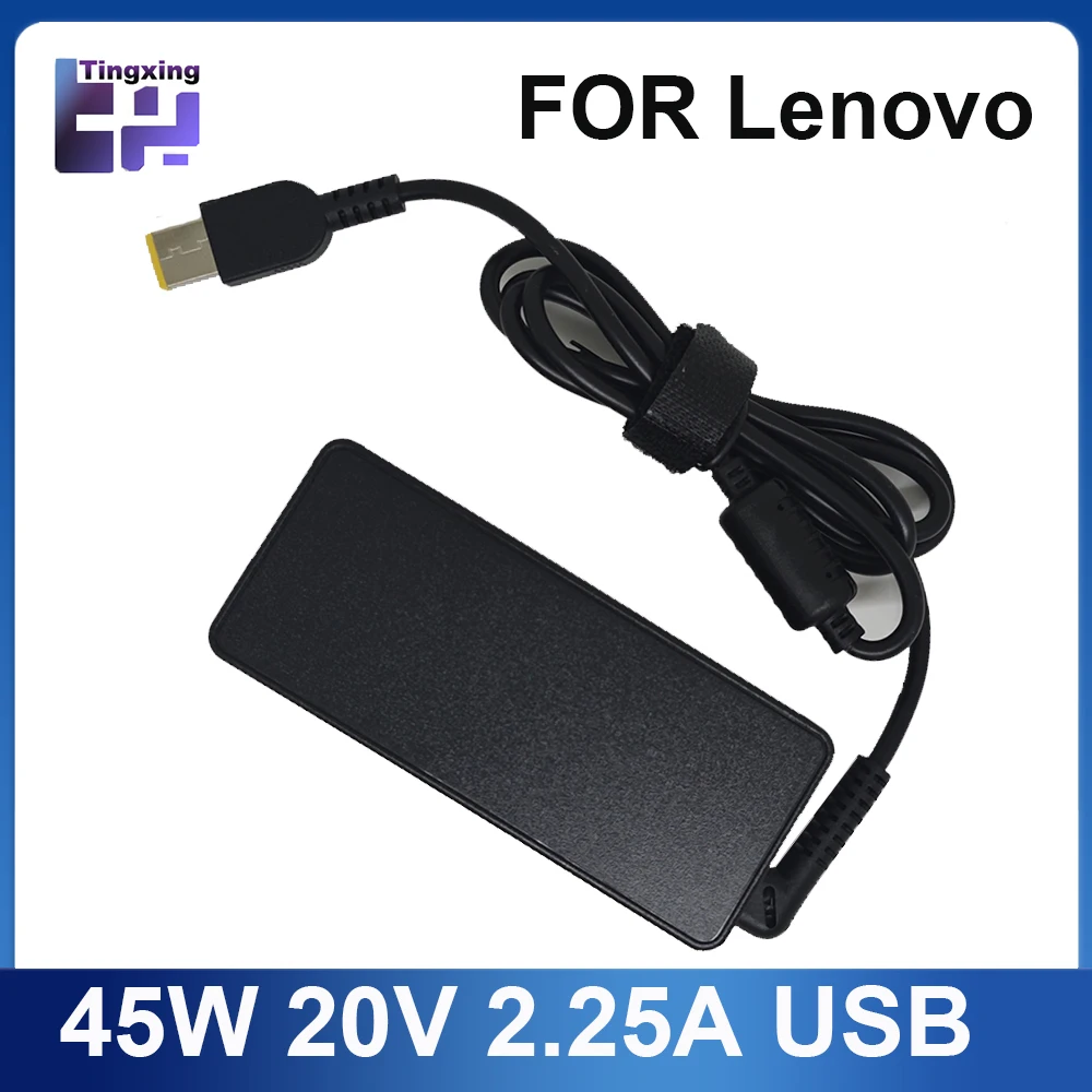 Cargador de ordenador portátil 45W 20V 2.25A adaptador de CA de punta delgada ADLX45NCC3A para Lenovo ThinkPad X230s X240 X240S X250 X260 X270 T440 T440S