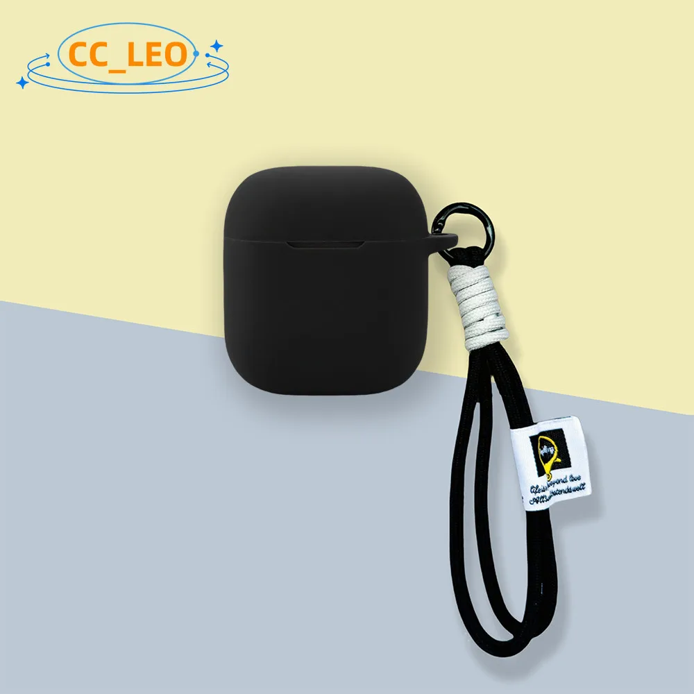 Para OPPO Enco Buds3 funda de silicona suave adecuada para OPPO Enco Buds3 funda protectora a prueba de golpes con cordón - imagen 3