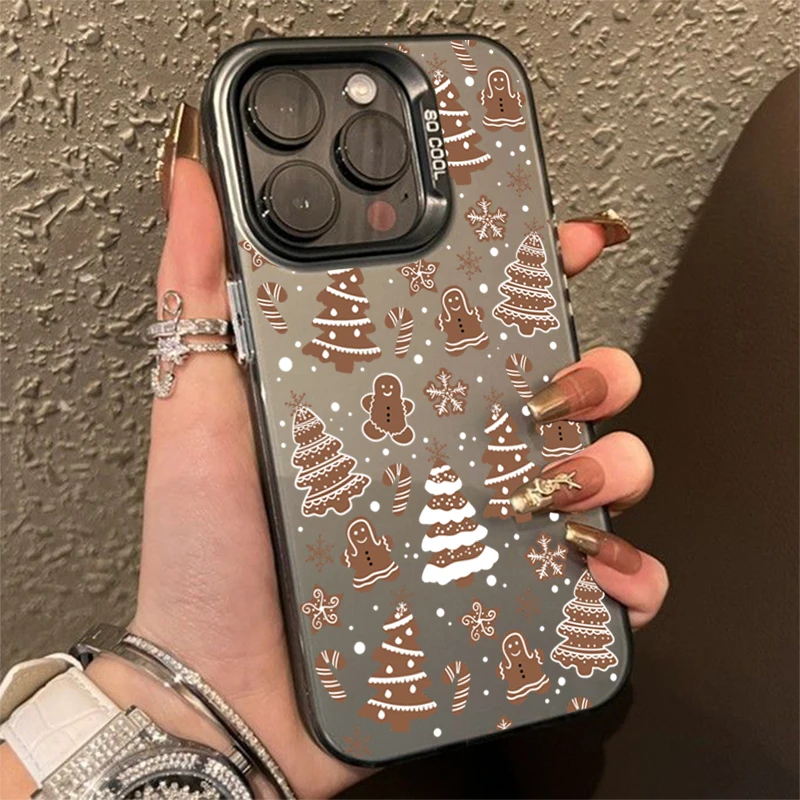 Árbol de Navidad muñeco de nieve electrochapa IMD funda de teléfono para Xiaomi Redmi 14C 13 12 Redmi Note 14 13 12 11 10 Pro Plus 12S 11S - imagen 4