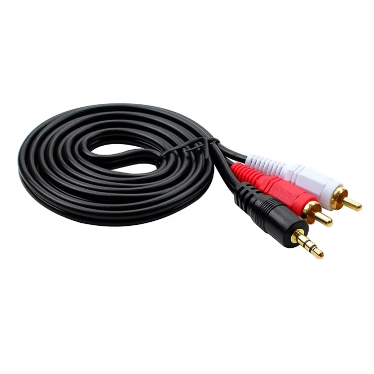 Adaptador Jack 3,5 mm a RCA Macho – Cable Audio Estéreo premium - imagen 2