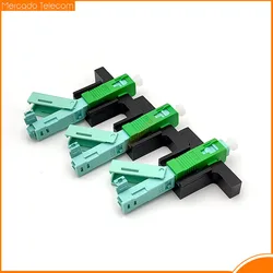 Conector SC/APC de fibra óptica monomodo 53 mm FTTH - rápido