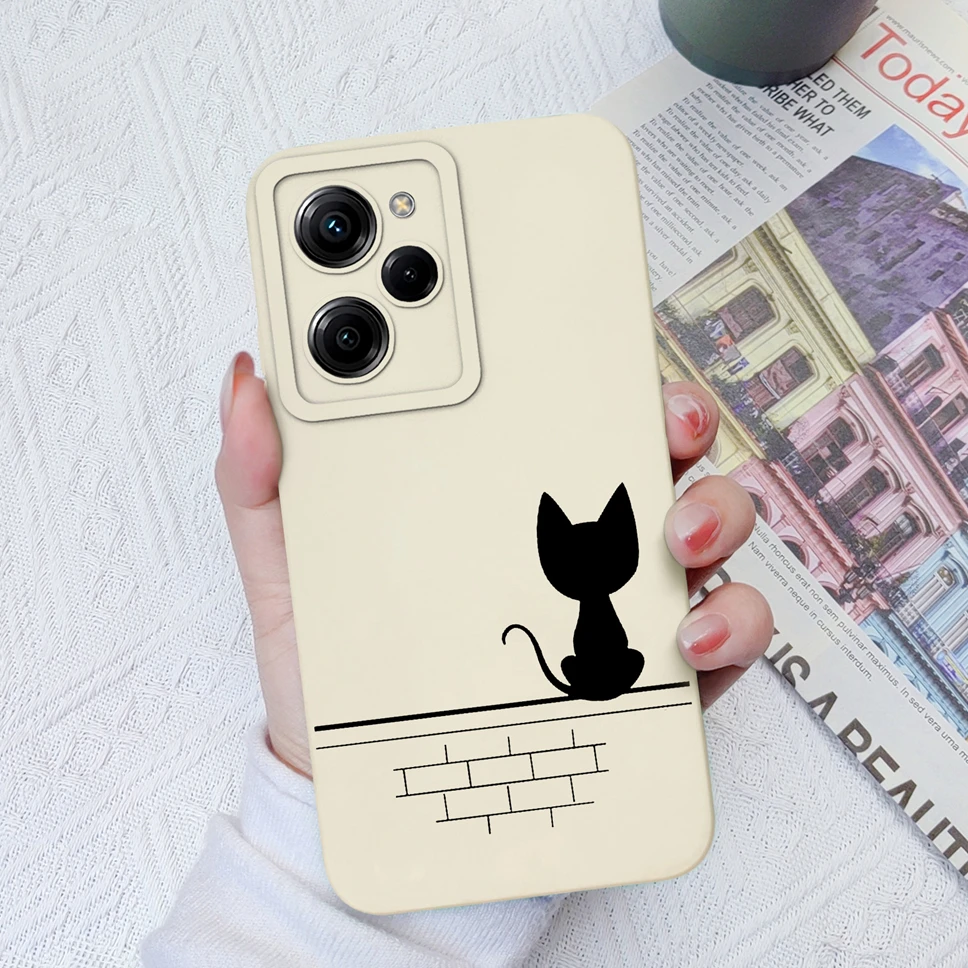 Para Poco X5 Pro 5G funda de teléfono patrones de diseño divertido carcasa de protección de cámara de silicona líquida suave para Poco X 5Pro funda antideslizante - imagen 2