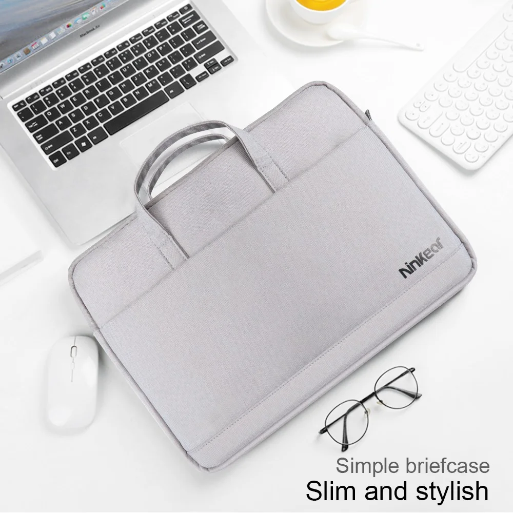Ninkear-bolsa para ordenador portátil de 14,1/15,6/16 pulgadas, bolsa de viaje sencilla, para llevar, para oficina móvil - imagen 2