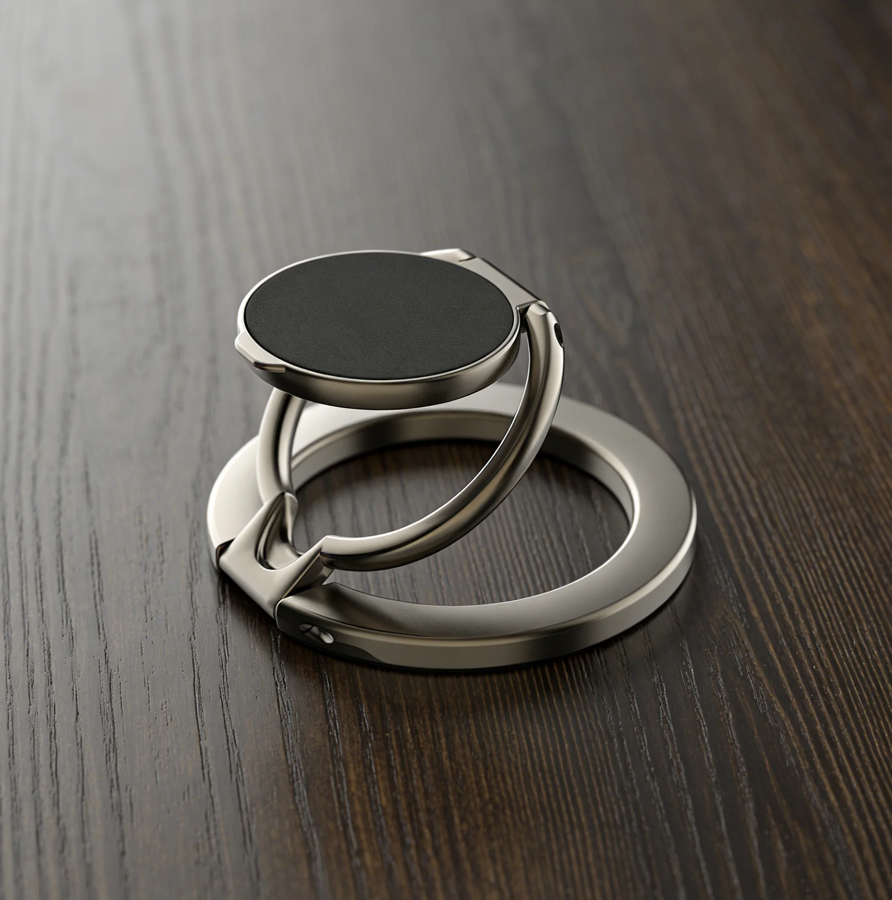 Soporte de anillo magnético de doble cara para teléfono móvil, accesorio plegable portátil, soporte de agarre para iPhone - imagen 2
