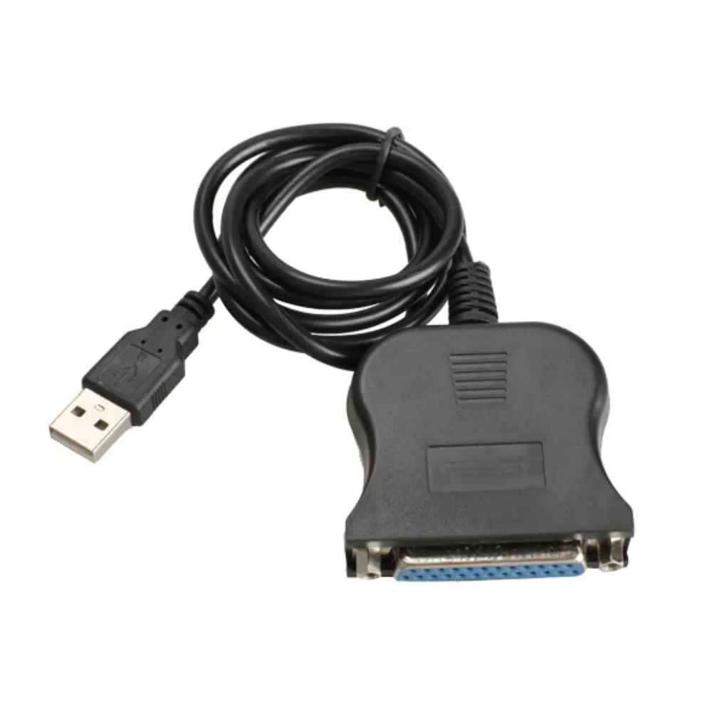 Cable USB A IEEE 1284, convertidor de impresión LPT paralelo de 25 pines, adaptador de Puerto hembra A DB25 para impresora PC de escritorio y oficina - imagen 4
