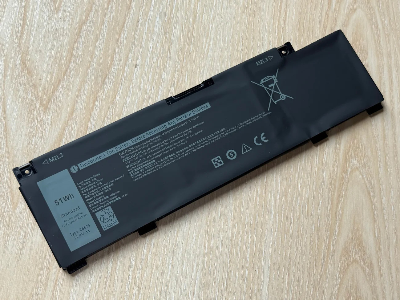 Batería 266J9 para Dell G3 15 3590 3500 G5 15 5500 5505 para Inspiron 14 5490 266J9 11,4 V 51WH/4255mAh - imagen 3