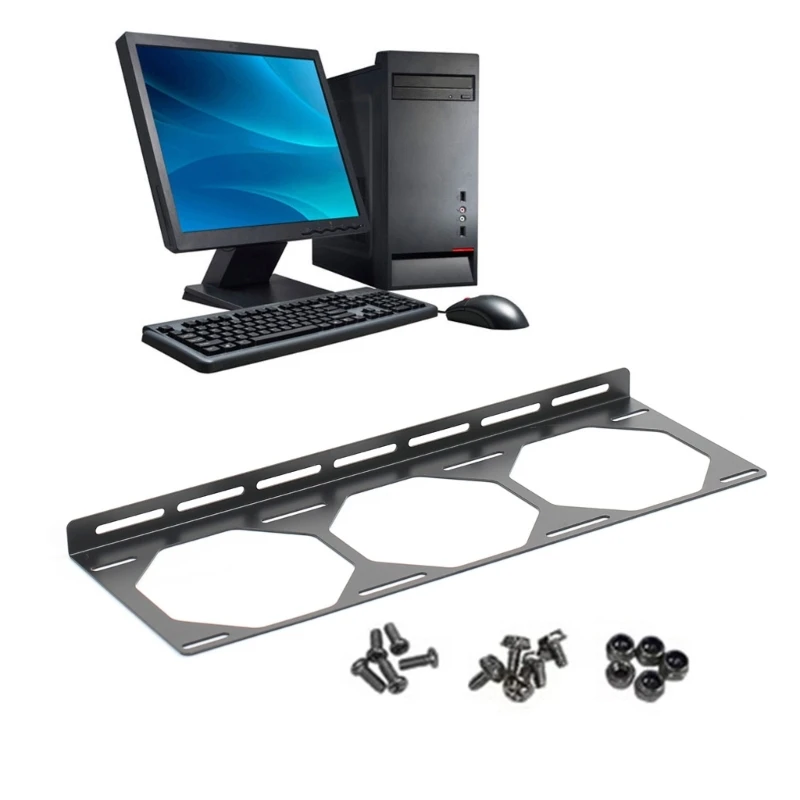 Soporte ventilador para radiador, soporte montaje para radiador 120MM, 240MM y 360MM, accesorio para caja ordenador, - imagen 2