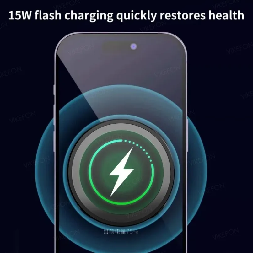 Cargador de coche inalámbrico magnético de 15W, soporte para teléfono con salida de aire para iPhone 16, 15, 14, 13, 12 Pro Max, estación de carga rápida para coche - imagen 3