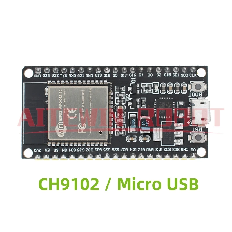 Placa de desarrollo ESP32 CH9102/CP2102 Micro/tipo C inalámbrico WiFi + Bluetooth 2 en 1 CPU Dual Internet de las cosas GOOUUU ESP32 - imagen 3