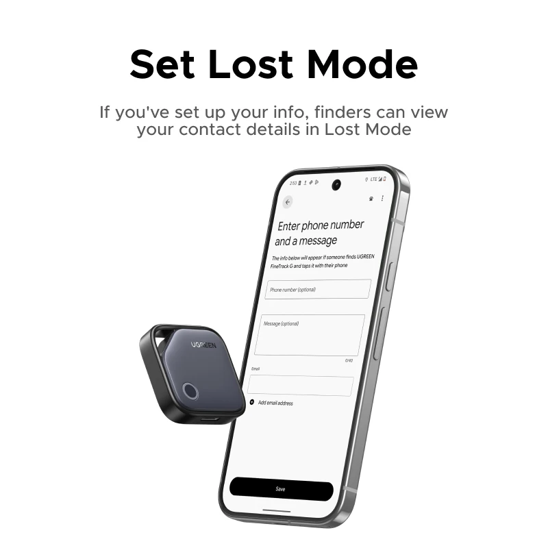(Solo Android) Rastreador Bluetooth inteligente, duración de la batería de 5 años Etiqueta de seguimiento inteligente de Google funciona con la aplicación Find Hub, buscador de billetera IP68 - imagen 3