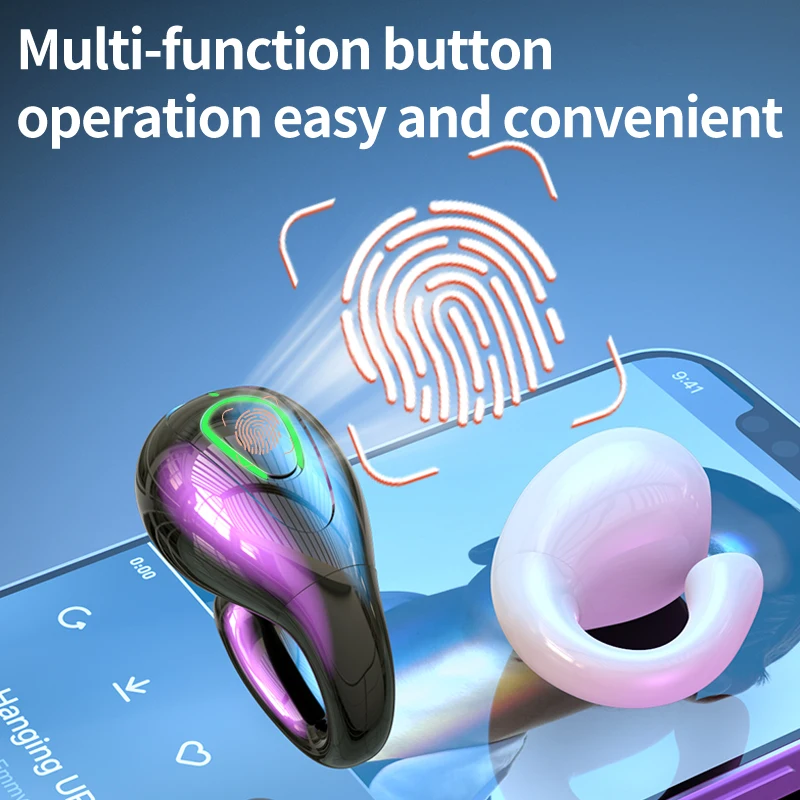 Los auriculares Bluetooth con clip inalámbrico S20 no son en el oído y cómodos de llevar. Los son abiertos auriculares de tono alto. - imagen 5