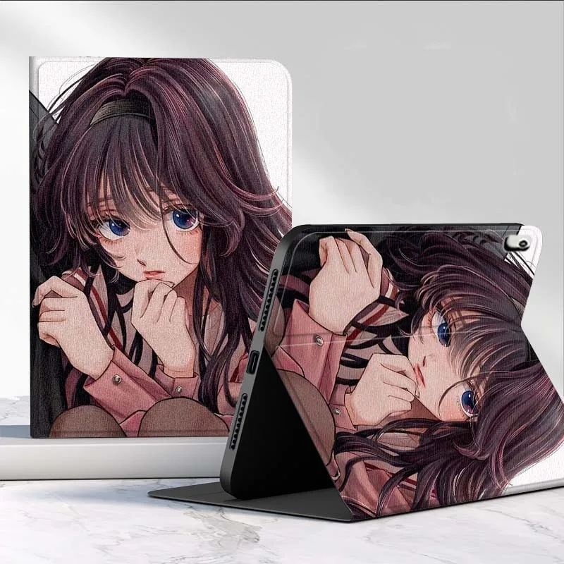 Anime Waguri Kaoruko para Lenovo Xiaoxin Pad Pro Tab M10 K10 Plus 3. ° Y700 Gen 11 11,2 11,5 12,7 8,8 pulgadas funda para tableta - imagen 3
