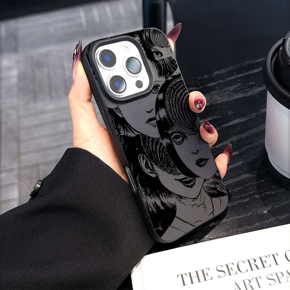 Junji Ito Terror Horror-funda de teléfono de silicona mate para Xiaomi Redmi 9A 9C 12 13C 14 14C A1 Note 11 12 13 14 Pro Plus 4G 5G - imagen 3