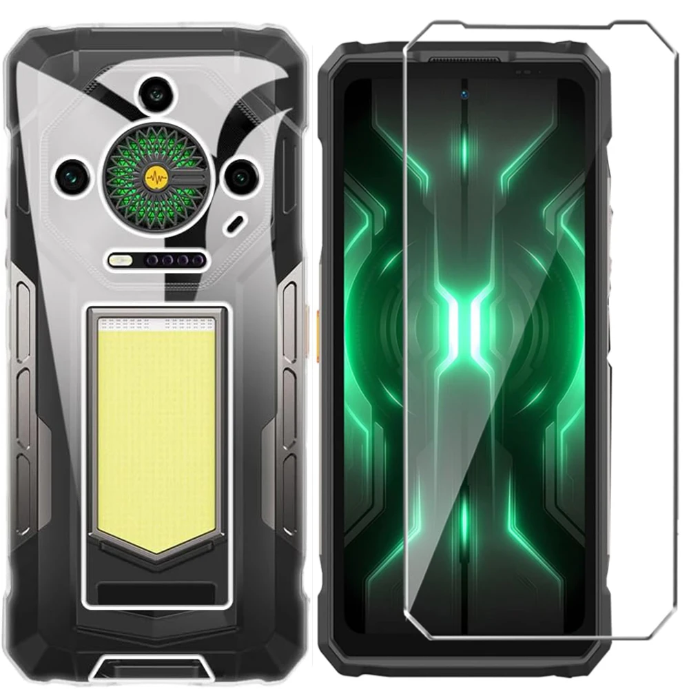 Funda 2 en 1 + Vidrio templado en Ulefone Armor 33 Pro Protector de pantalla de vidrio para Ulefone Armor 33 2.5D Glass