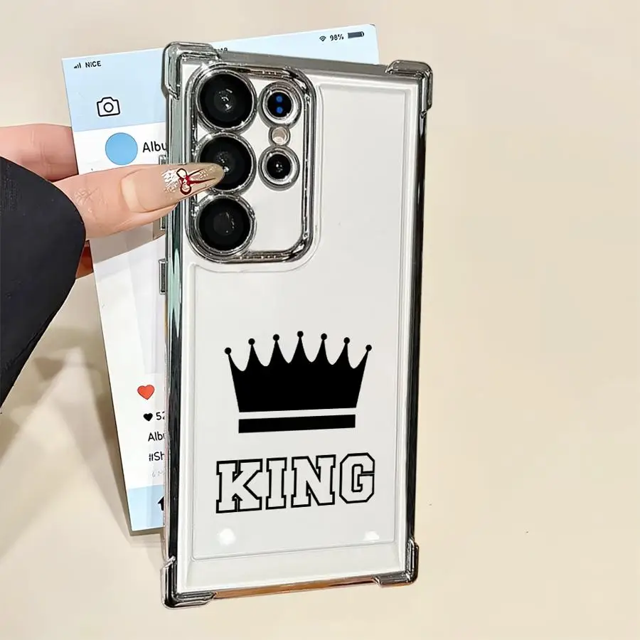 Funda de teléfono transparente The Queen's Crown para Samsung Galaxy S21 Plus S20 FE S25 Edge S23 S22 Ultra S24 - imagen 3