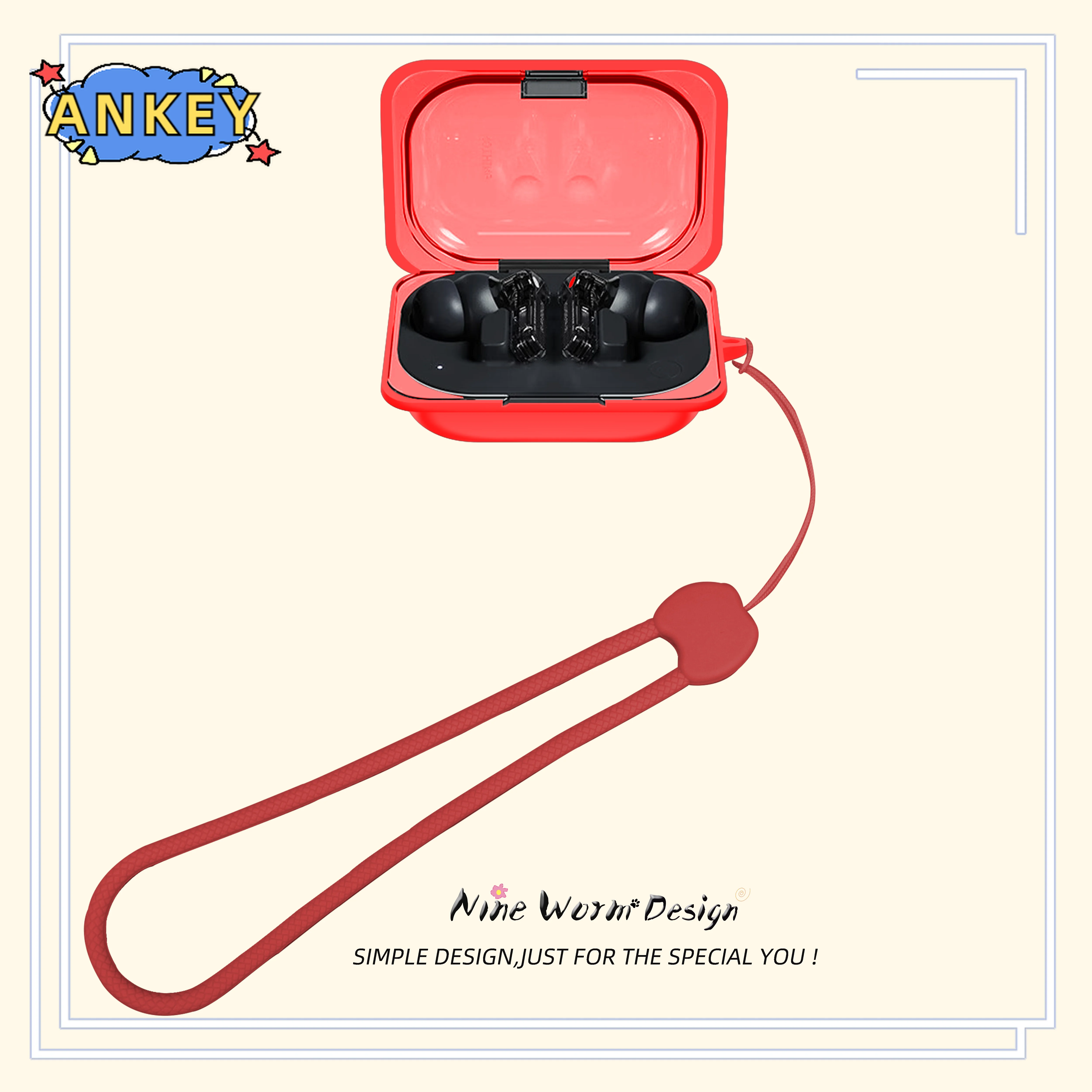 Funda protectora para auriculares Nothing Ear (a), funda protectora para auriculares Bluetooth inalámbricos de silicona suave anticaída - imagen 3