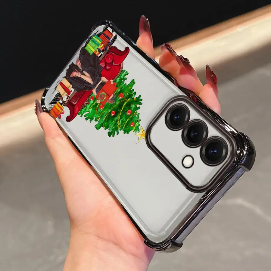 Funda de teléfono para Samsung Galaxy A26 A25 A21s A52 A17 A24 A35 A36 A16 A13 A33 A15 funda suave regalo de Feliz Navidad - imagen 3