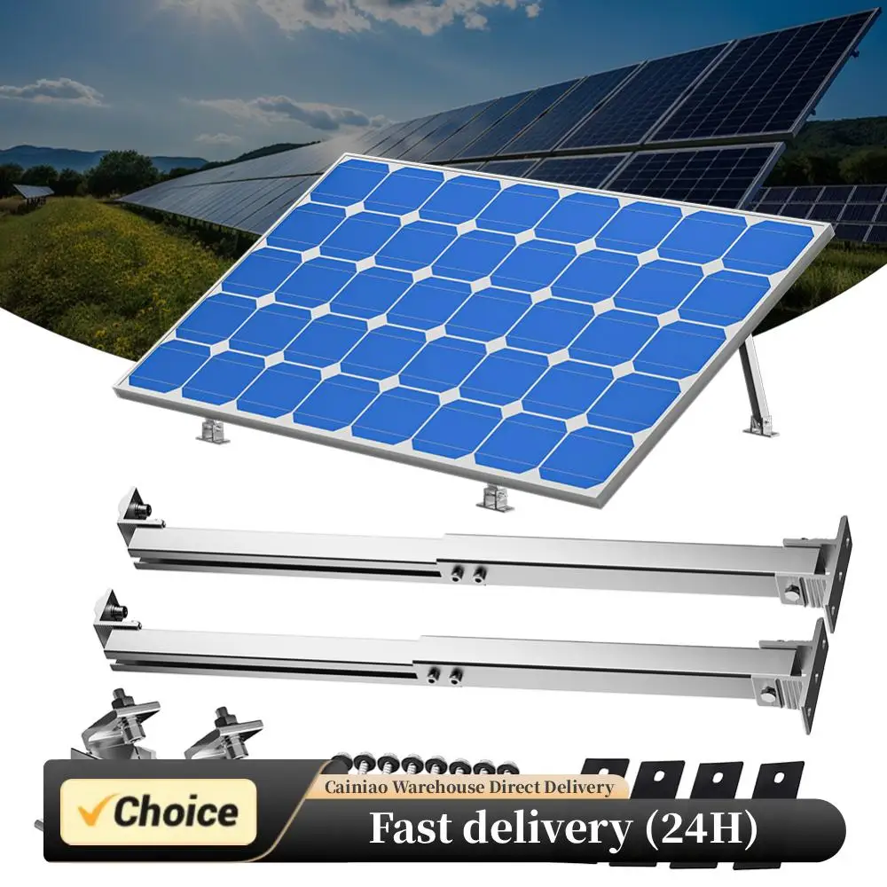 Soporte fotovoltaico Soporte de montaje de panel solar ajustable Soporte de montaje de panel solar de aleación de aluminio 15-30 grados