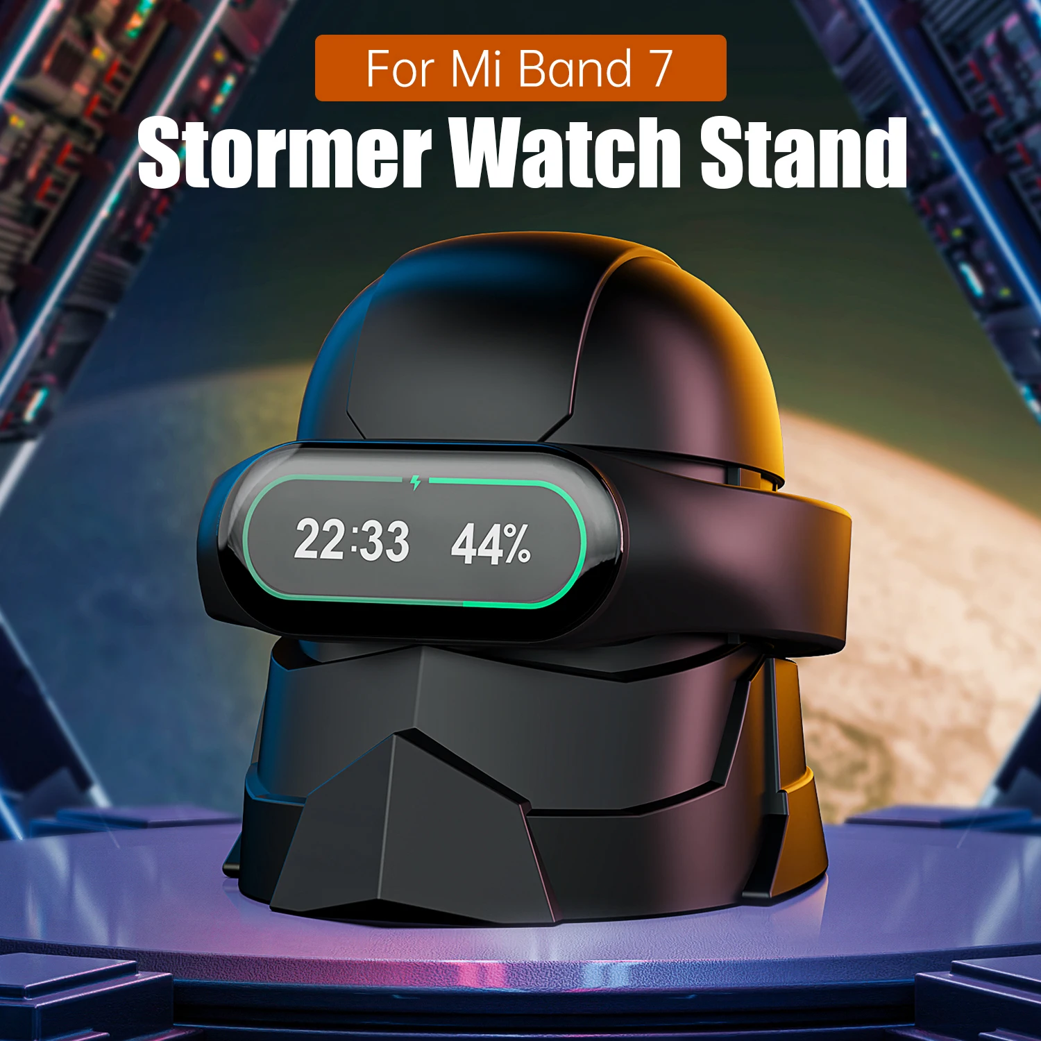 Soporte de cargador de silicona para Xiaomi Mi Band 7, 6, 5, estación de pulsera inteligente, base de carga, soporte de escritorio, Accesorios inteligentes - imagen 2