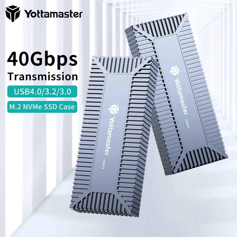 Yottamaster-carcasa SSD USB 4 M.2 NVMe a Thunderbolt 3 4 USB3.2 USB 3,1 3,0 tipo C 40gbps Compatible con PCIe 4,0/PCIe 3,0 2280
