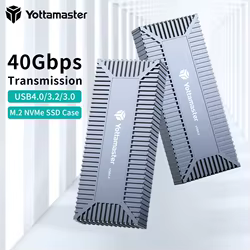 Yottamaster Carcasa SSD M.2 NVMe USB4 – Thunderbolt 4 40Gbps 2280