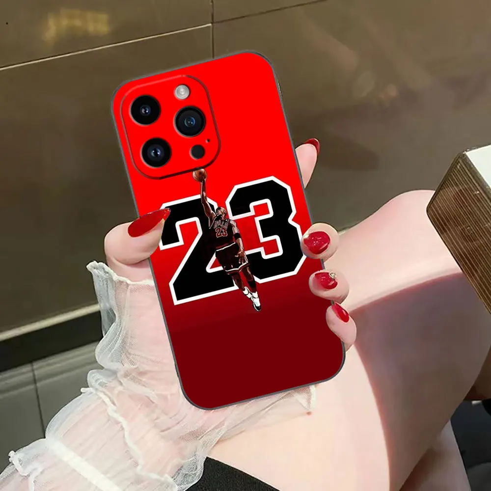 Reproductor de baloncesto 23 Funda de teléfono para iphone Apple 16E 16 15 14 13 12 11 Pro XS Max X SE 8 7 Plus Funda de silicona Funda Shell - imagen 4