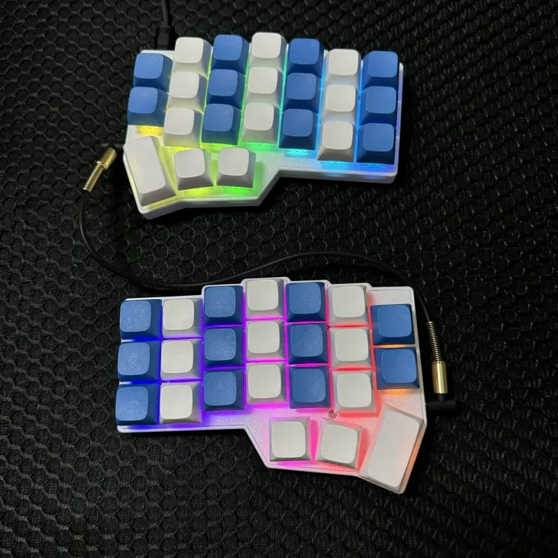 Corne V4.1-teclado dividido personalizado, modo único, con cable, eje MX V4 QMK/VIAL RGB, PCB de intercambio en caliente, ergonómico, Kit de teclados mecánicos de regalo - imagen 4