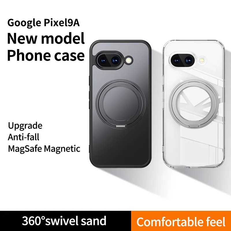 360 °   Funda giratoria de arena para Google Pixel 9 Pro 8, funda magnética con cargador inalámbrico, fundas antigolpes para Pixel 8 Pro XL Pixel9 9A 8A