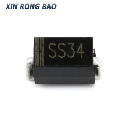50 Uds 1N5822 SMA SS34 smd do-214ac IN5822 diodo Schottky ss34