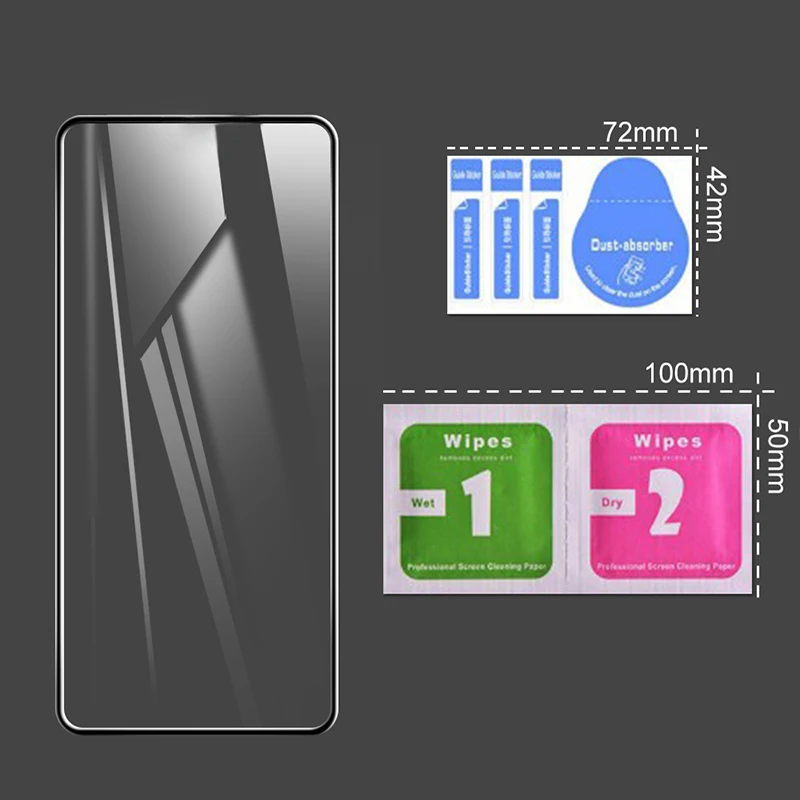 Funda de teléfono Mi10T 5G, accesorios de película de seguridad para Xiaomi 10t lite 10 pro 10T, vidrio protector ligero para Mi 10T pro, 3 piezas - imagen 3