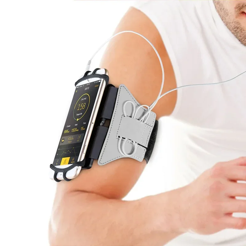 Soporte giratorio para correa de muñeca para teléfono deportivo, soporte para brazo, soporte para correa de brazo para teléfono móvil, 360 - imagen 2