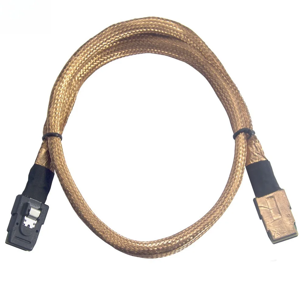 Mini SAS SFF-8087 par 8087 carcasa de malla de cobre dirige el servidor con cable de alta velocidad 12G incorporado clasificación de 300 V CC - imagen 5