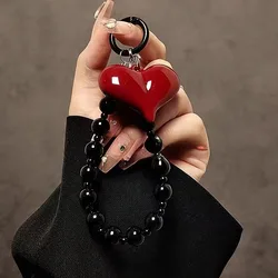 Cordón Colgante Móvil Corazones Rojo 3D Hecho a Mano – Regalo Original