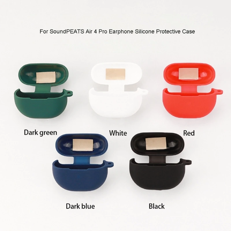 Funda protectora para auriculares SoundPEATS Air 4 Pro, carcasa suave a prueba de golpes, funda antipolvo