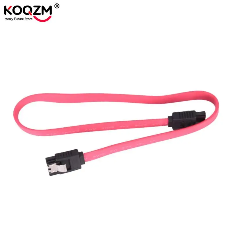 Cable SATA 3,0 de 45cm, Cable de datos SATA 3,0 III, SATA3, 6 GB/s, Cable SAS rojo recto, Cable de datos de disco duro de doble canal - imagen 3