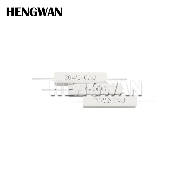 Resistencia de potencia de cemento 5%, 20W, 0,1-10K, 0.1R, 0.5R, 10R, 50R, 0,22, 0,33, 0,5, 1, 2, 5, 8, 10, 20, 22, 30, 50, 100, 1K, 1,5 K, 2K ohm, 1 unidad - imagen 3