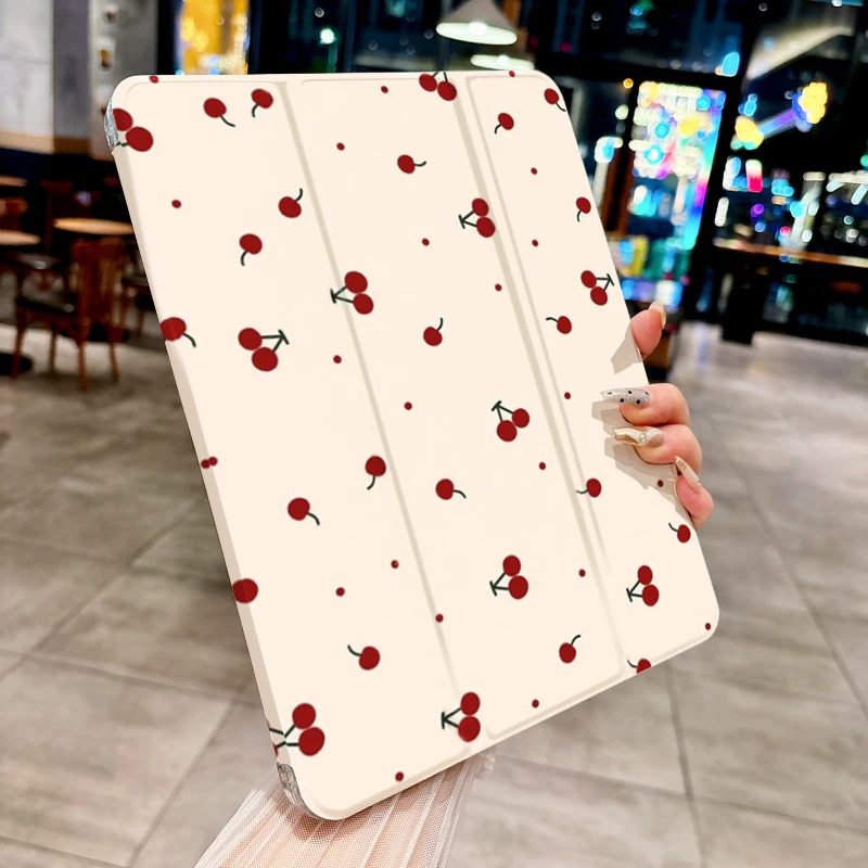 Funda ins con diseño de cereza para iPad pro 10/11 pulgadas 2020/6/7th /8th /Air 3rd/Air 4th/9th gen/Air 5th Gen 2022/Air 11 - imagen 5