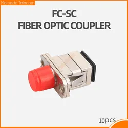 Adaptador FC SC Brida Fibra Óptica Acoplador de Conector Rápido