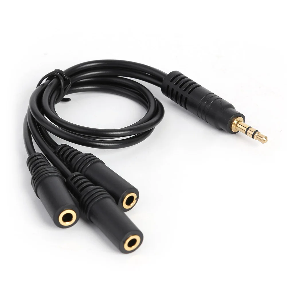 Adaptador de conector auxiliar estéreo de 3,5mm a 3x3,5mm, Cable divisor de auriculares 3,5 1/8 TRS/TRRS, Cable de extensión de Audio para altavoz de teléfono y PC