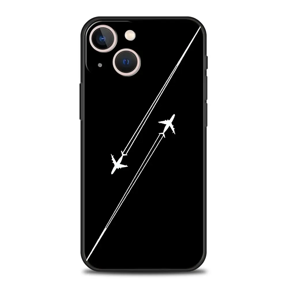 Funda de teléfono con patrón de avión Premium para iPhone 16 13 15 14 12 11 Pro MAX XR X SE XS 7 8 Plus, funda suave de TPU - imagen 5