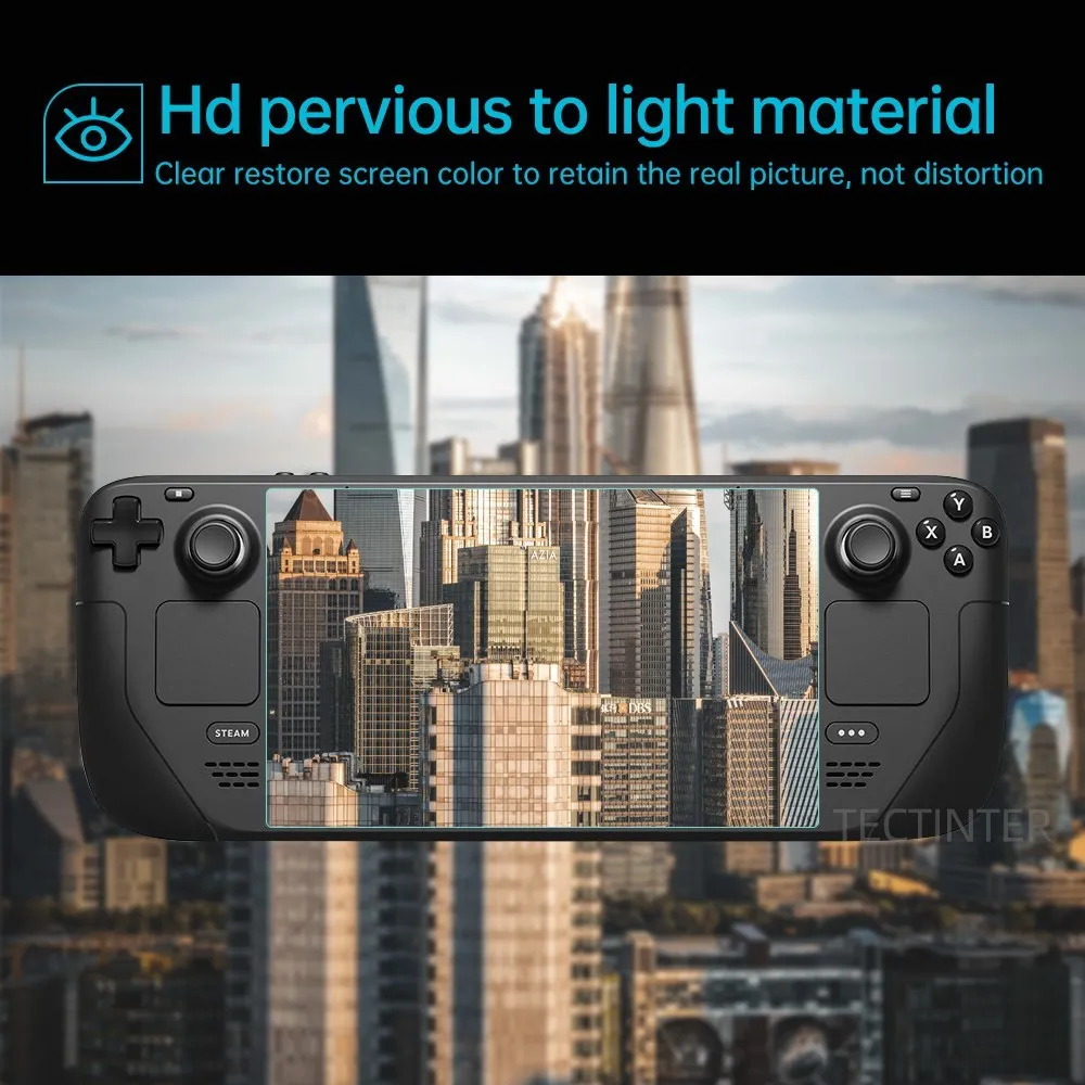 Protector de pantalla para Steam Deck OLED HD, vidrio templado transparente, protección de pantalla antiarañazos, accesorios Oled, 2 uds. - imagen 3